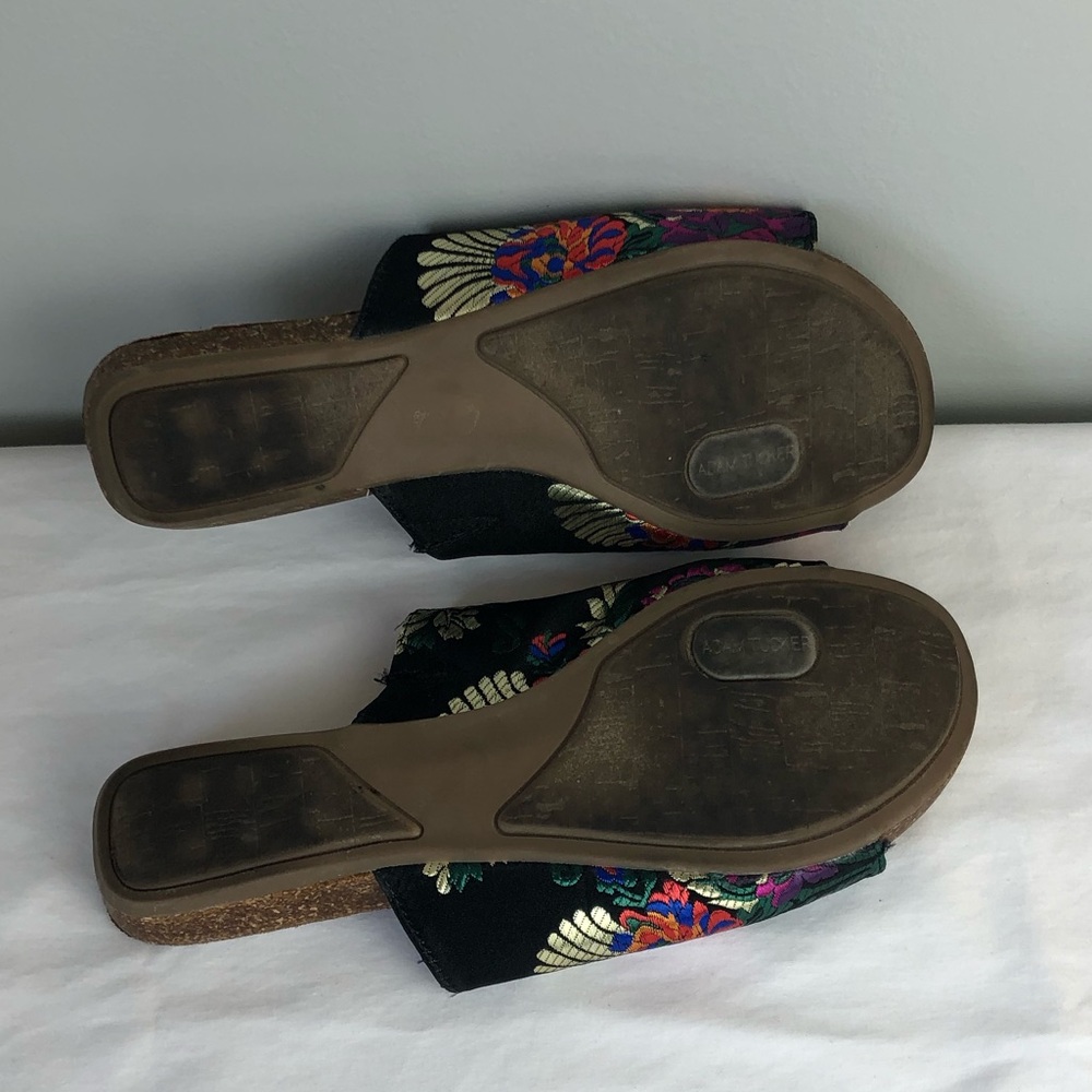 ADAM TUCKER by Me Too Floral Embroidered Slides - Picture 5 of 7